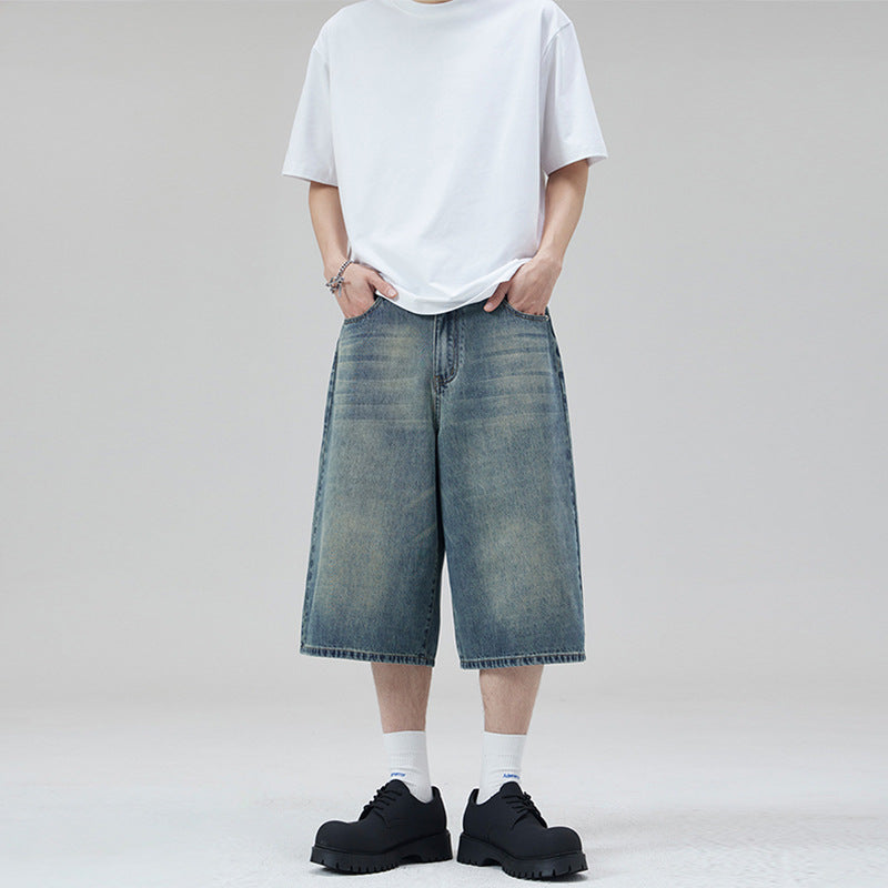 Straight Denim Shorts