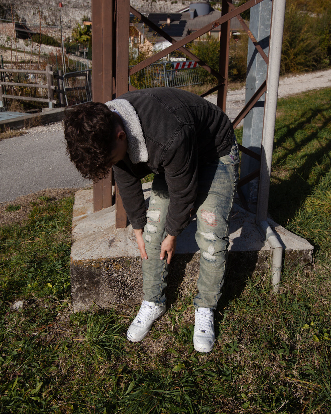 RETRO MILITARY SLIM JEANS