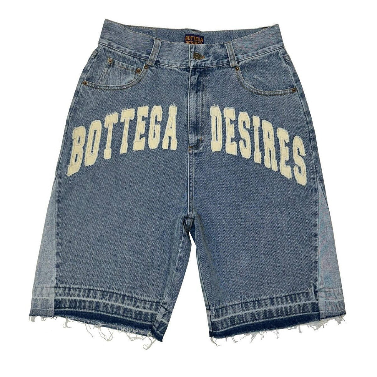 Alphabet Denim Shorts