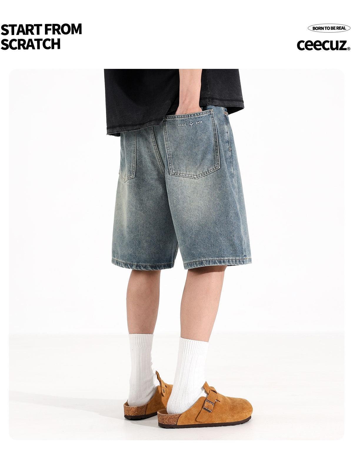 Overalls Denim Shorts