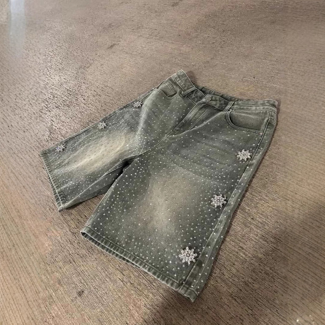 Hot Drill Denim Shorts