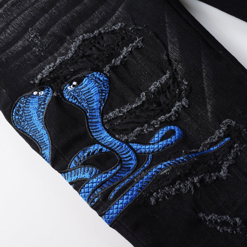 Embroidered Slim fit Jeans