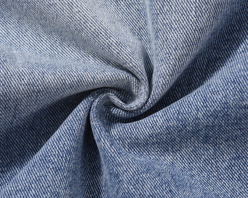 Grooved Denim Shorts