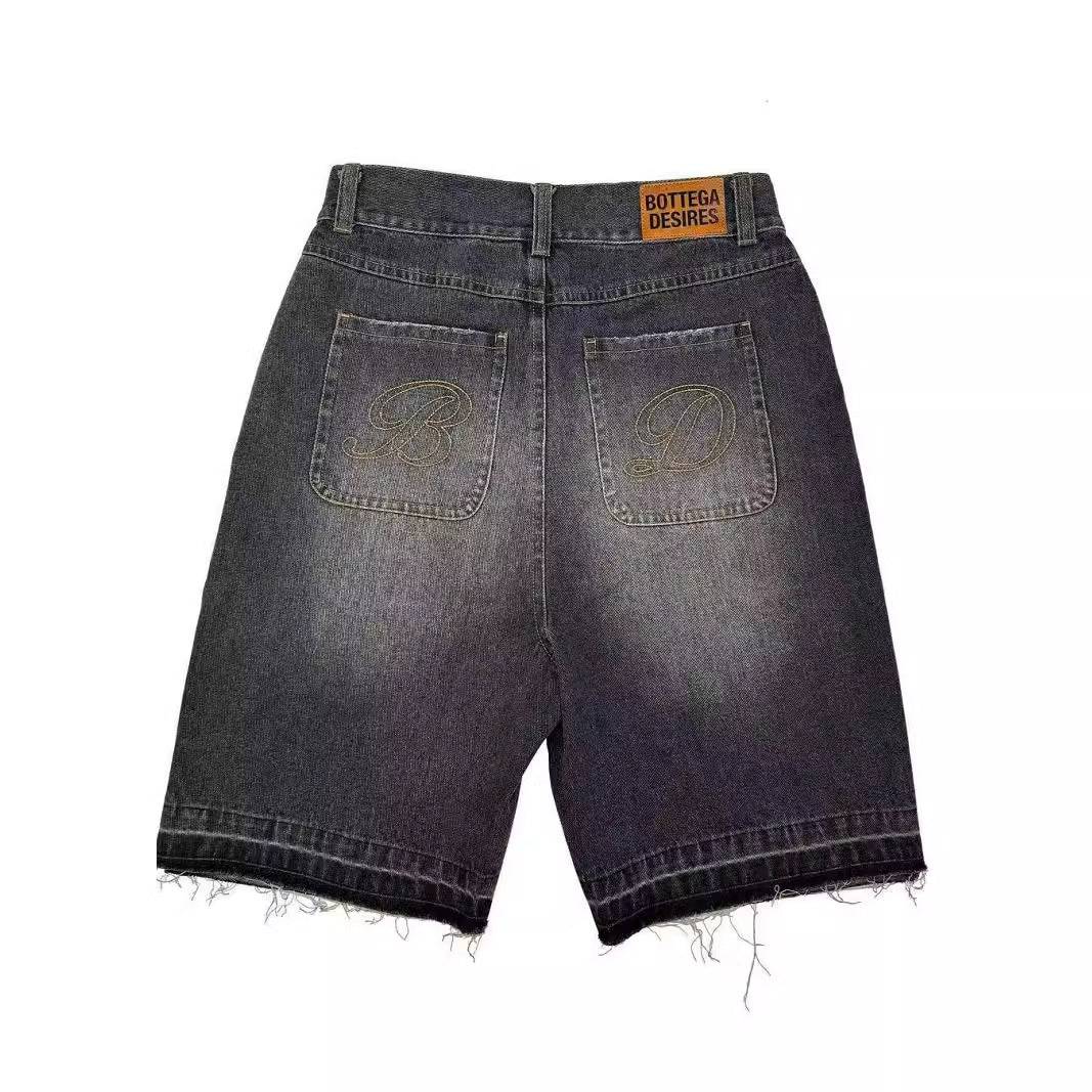 Alphabet Denim Shorts