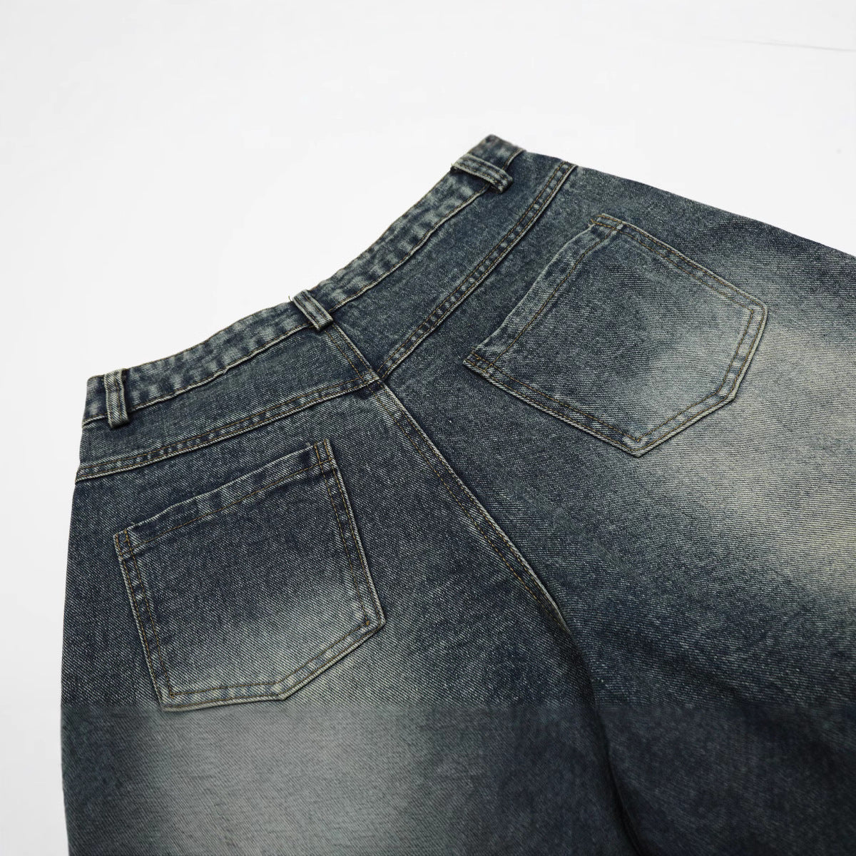 Wide Denim Shorts