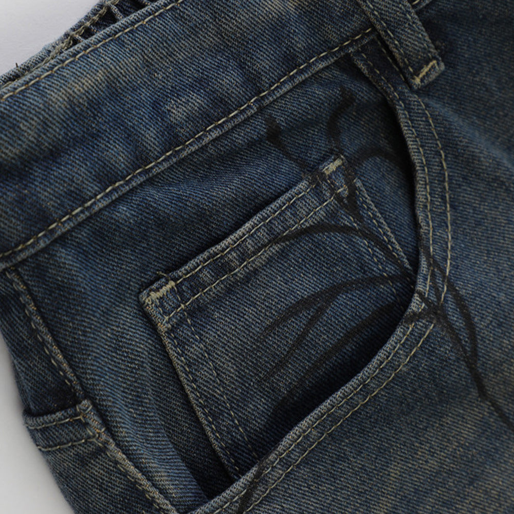 Wash Denim Shorts