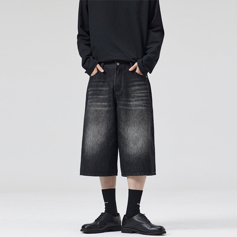 Straight Denim Shorts