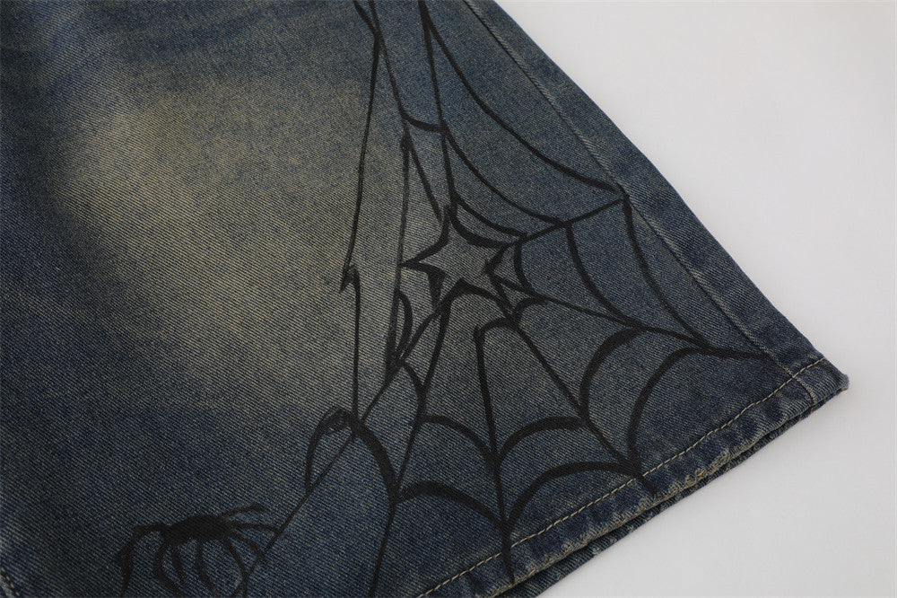 Wash Denim Shorts