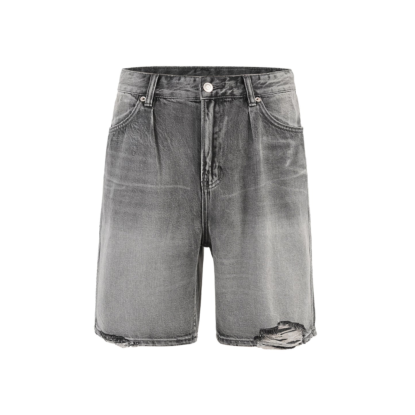 Brushed Denim Shorts