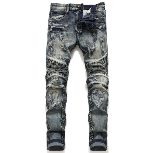 Hole Patch Slim Jeans
