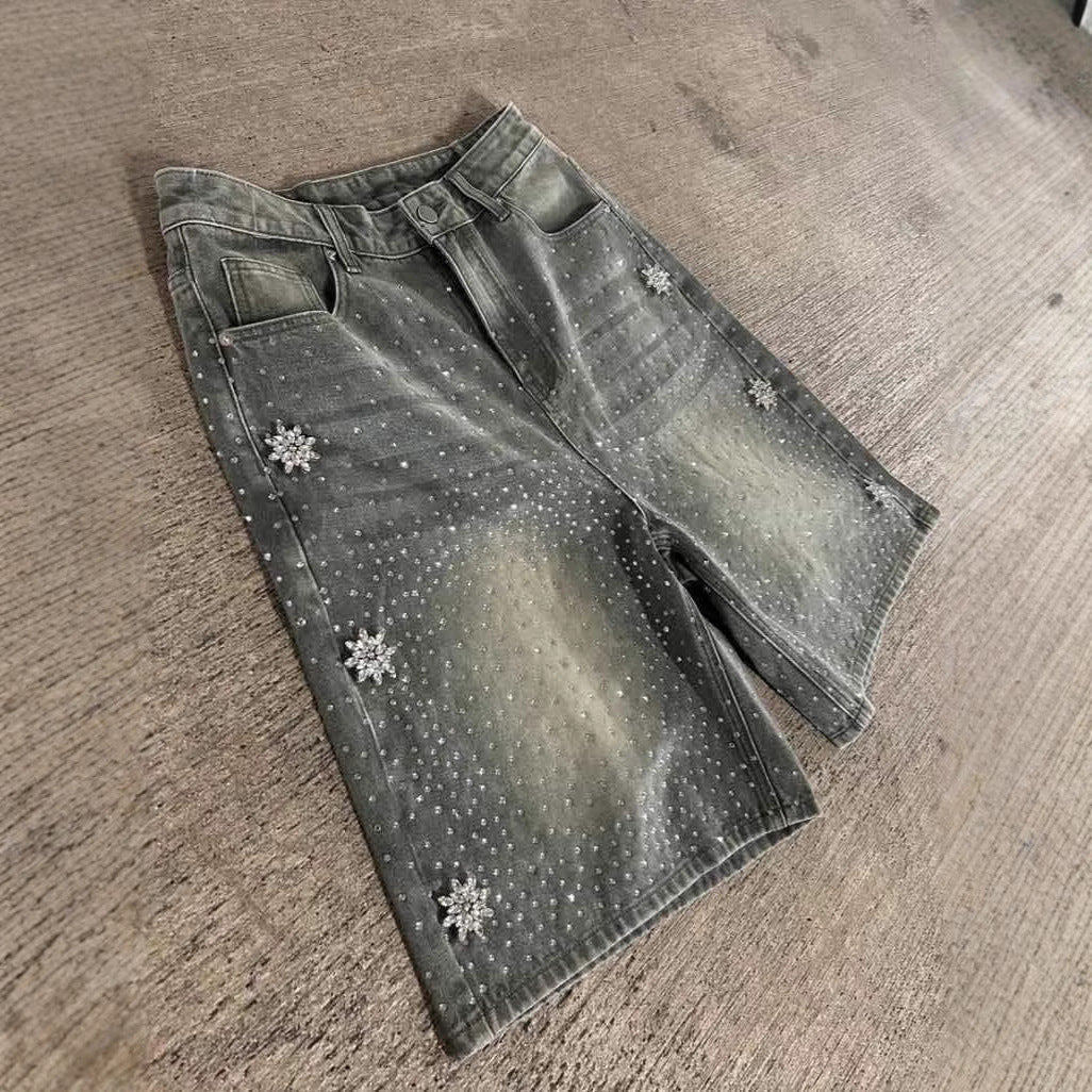 Hot Drill Denim Shorts