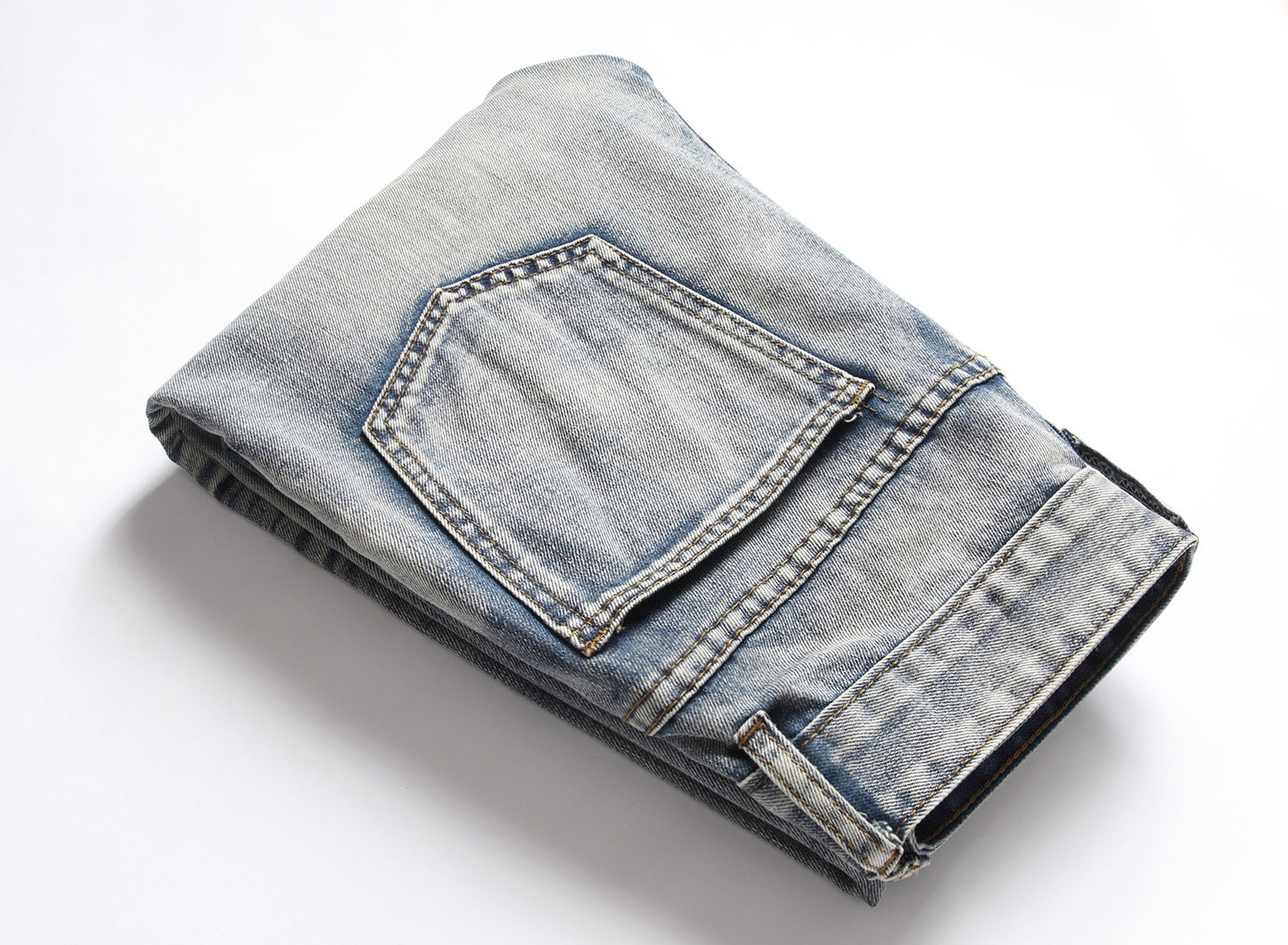 Embroidery Slim Jeans
