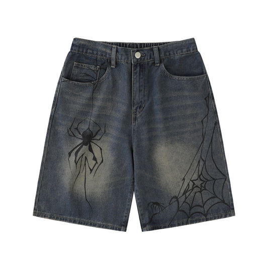 Wash Denim Shorts