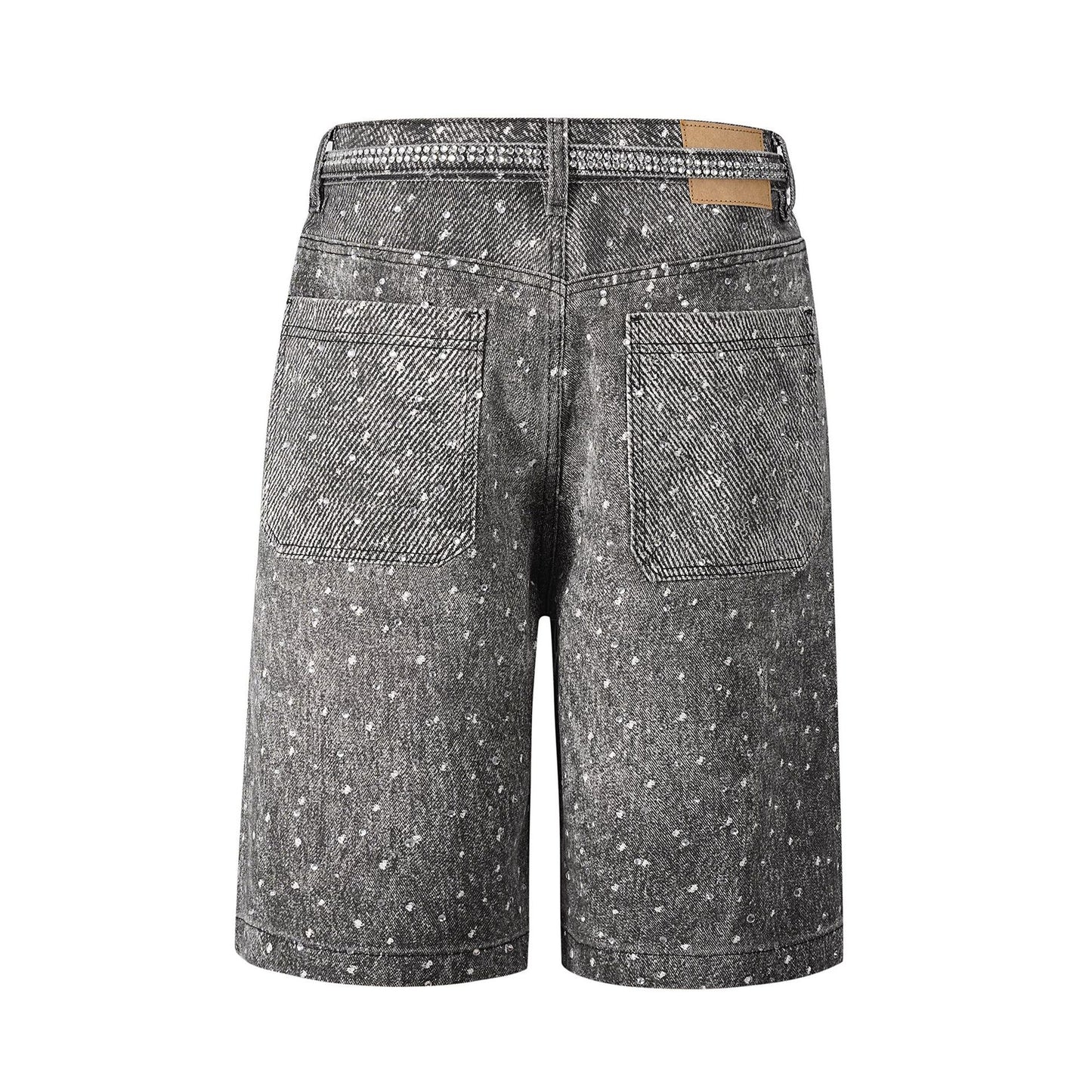 Rhinestone Denim Shorts