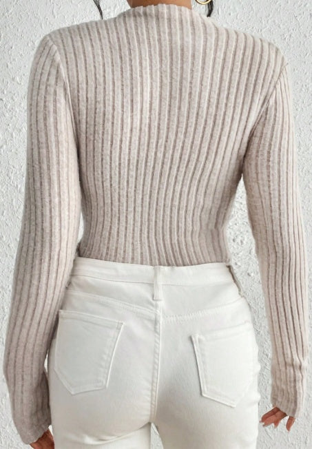 Ribbed Body Jumpsuit