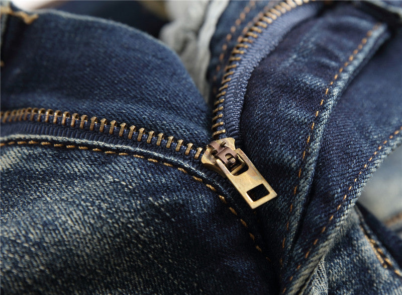Hole Patch Slim Jeans