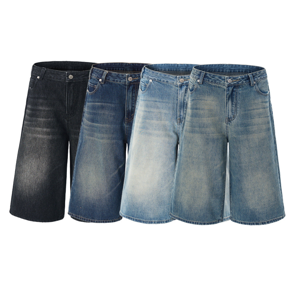 Straight Denim Shorts