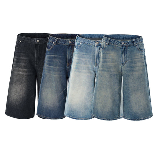 Straight Denim Shorts