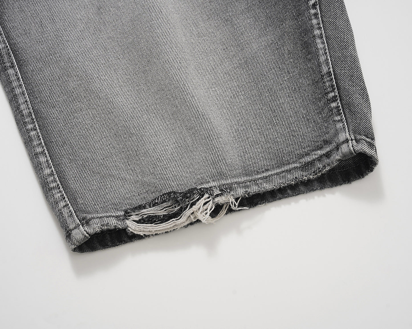 Brushed Denim Shorts
