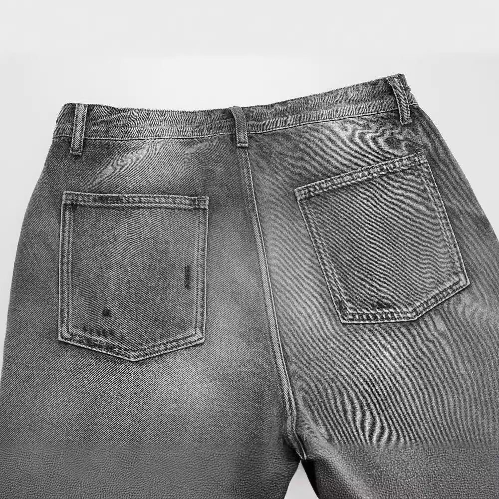 Brushed Denim Shorts