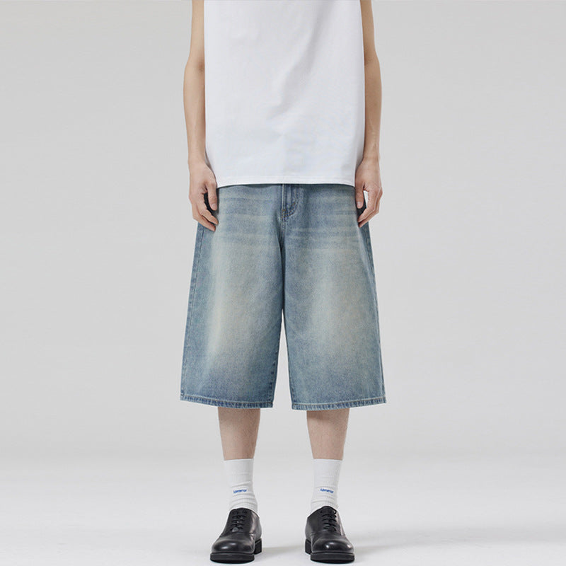 Straight Denim Shorts