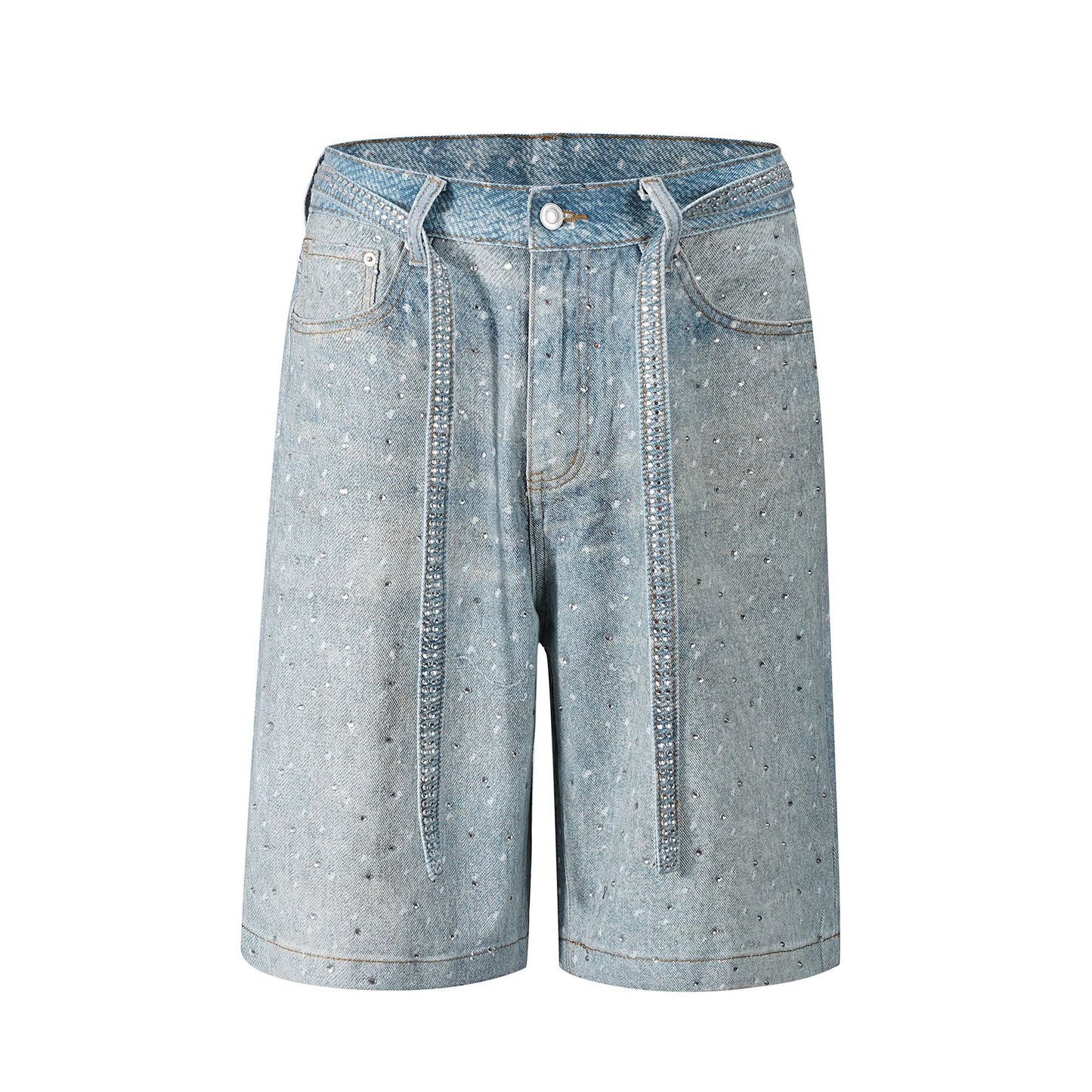 Rhinestone Denim Shorts