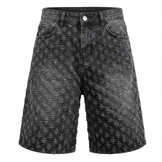Point Denim Shorts