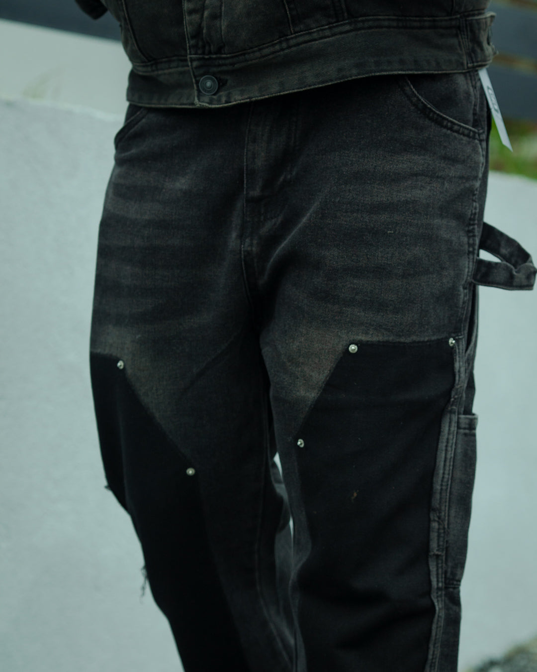 OBSIDIAN BLACK FLARE JEANS