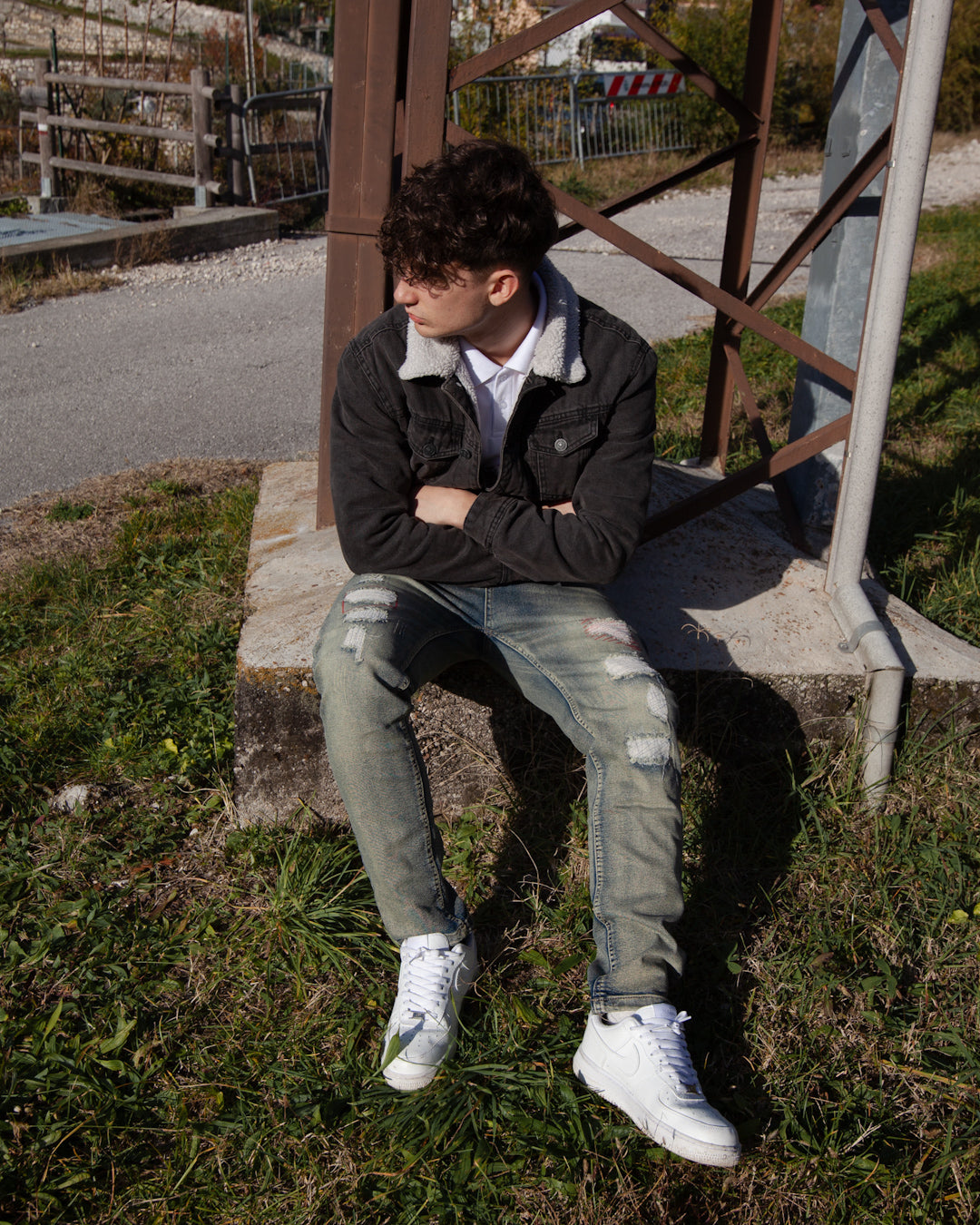 RETRO MILITARY SLIM JEANS