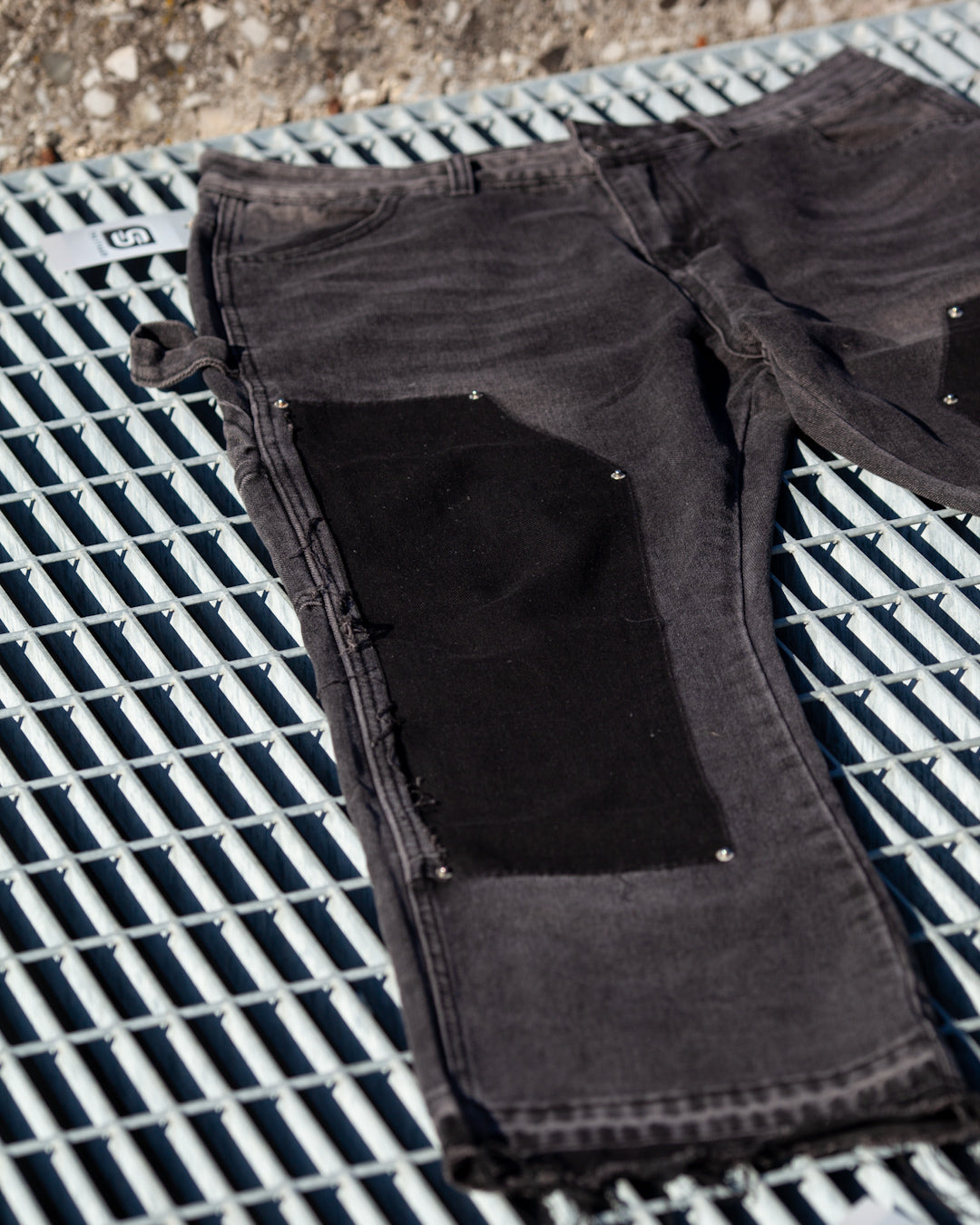 OBSIDIAN BLACK FLARE JEANS