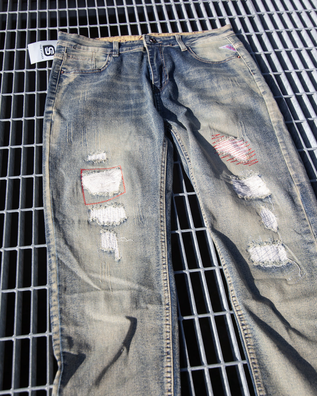 RETRO MILITARY SLIM JEANS