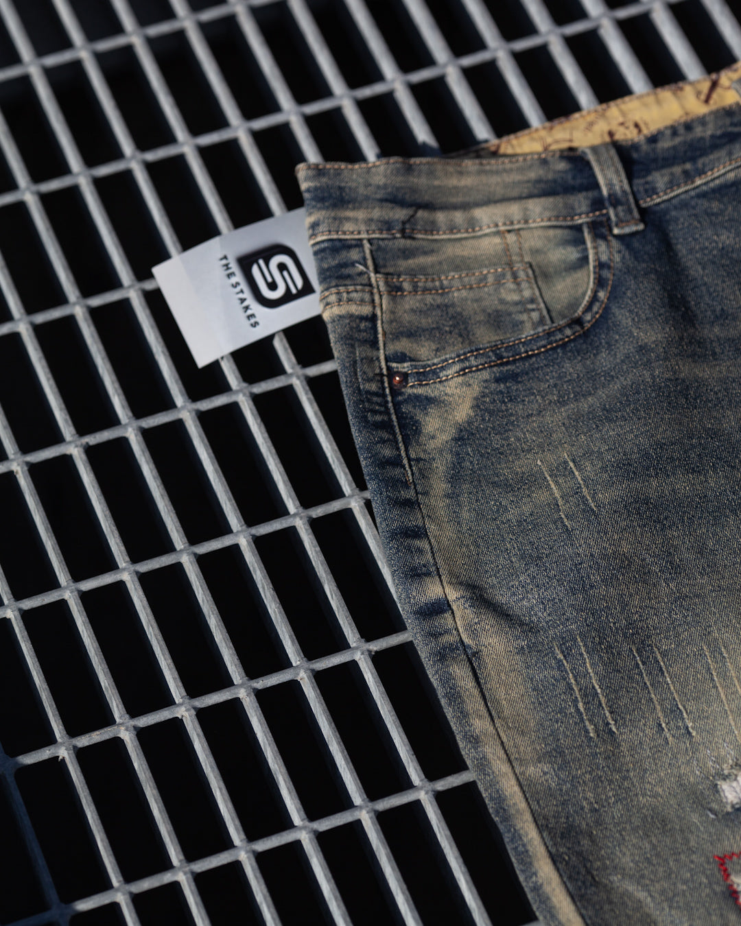 RETRO MILITARY SLIM JEANS