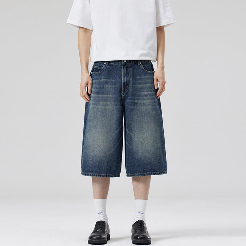 Straight Denim Shorts