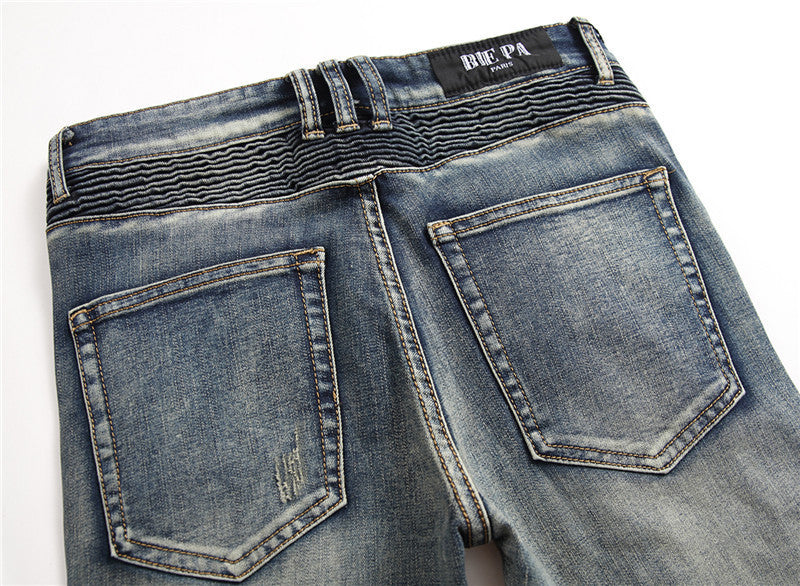 Hole Patch Slim Jeans