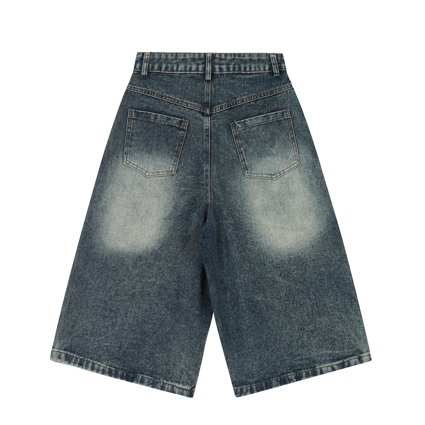 Wide Denim Shorts