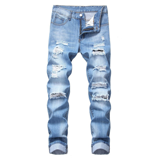 Ripped Straight Slim Fit