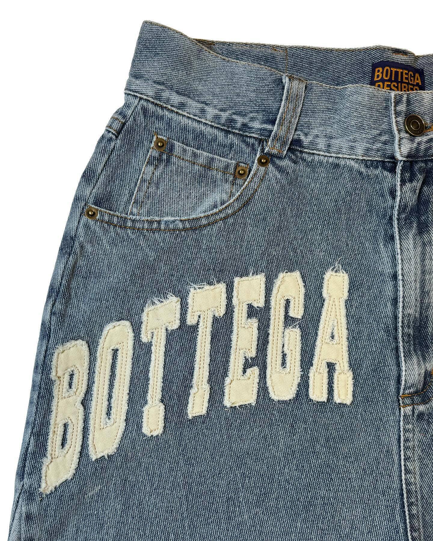 Alphabet Denim Shorts