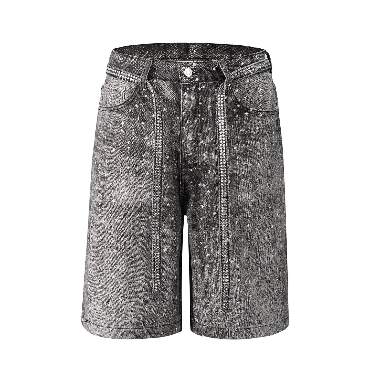 Rhinestone Denim Shorts