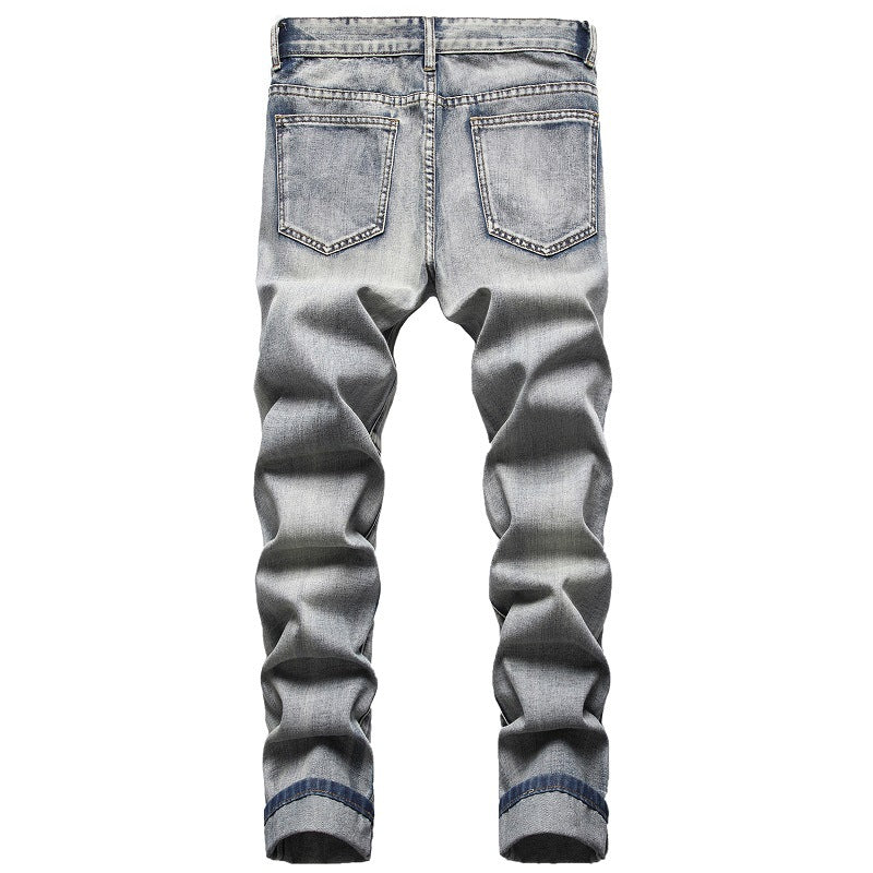Embroidery Slim Jeans
