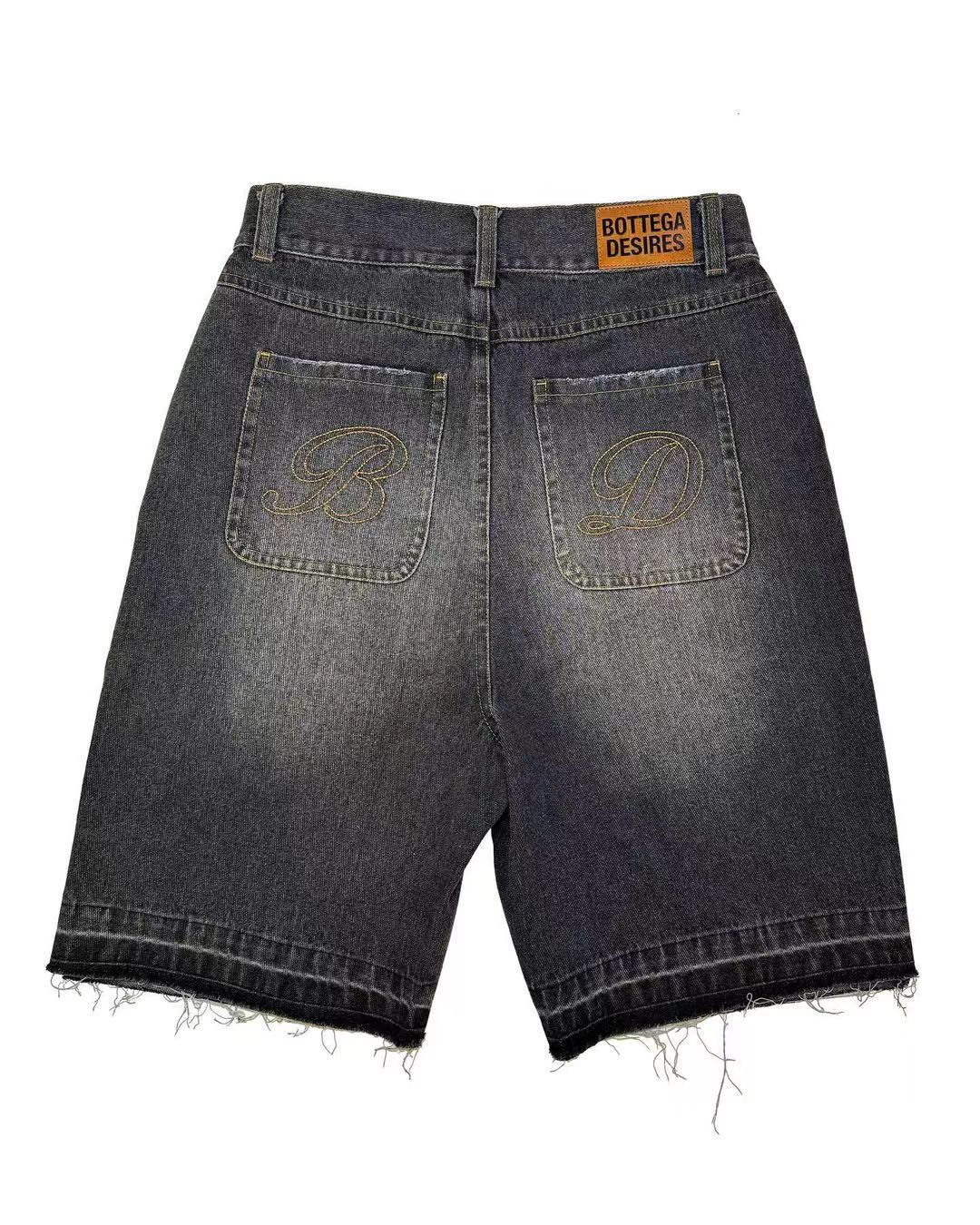 Alphabet Denim Shorts