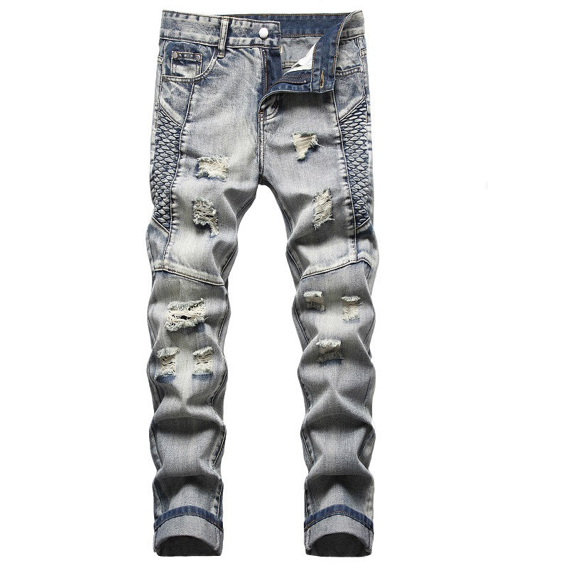 Embroidery Slim Jeans