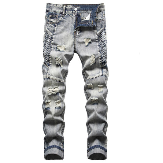 Embroidery Slim Jeans