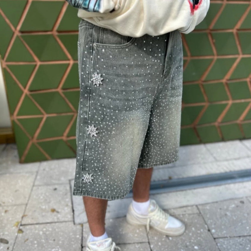 Hot Drill Denim Shorts